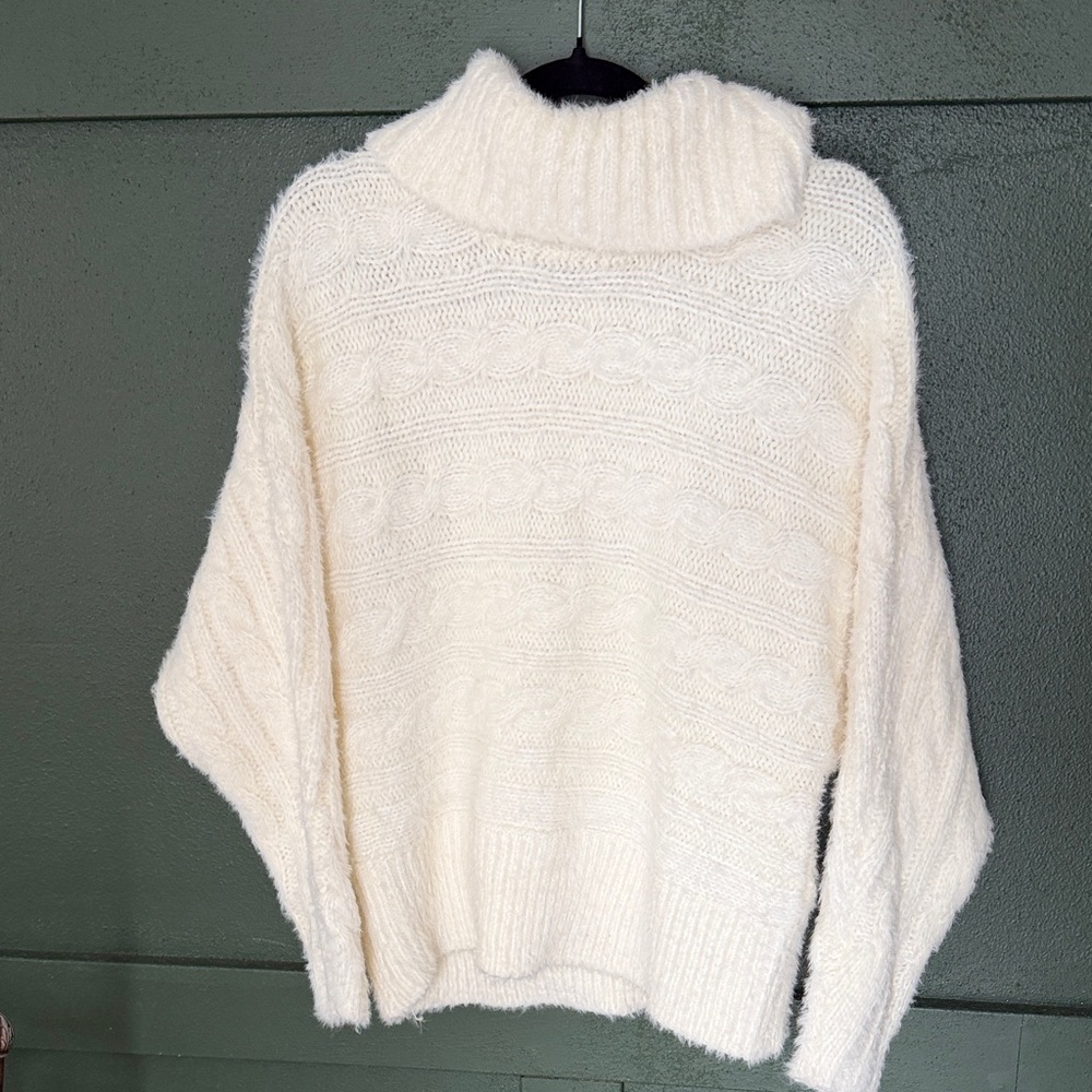 Coco + Carmen Cream Cowl Neck Sweater